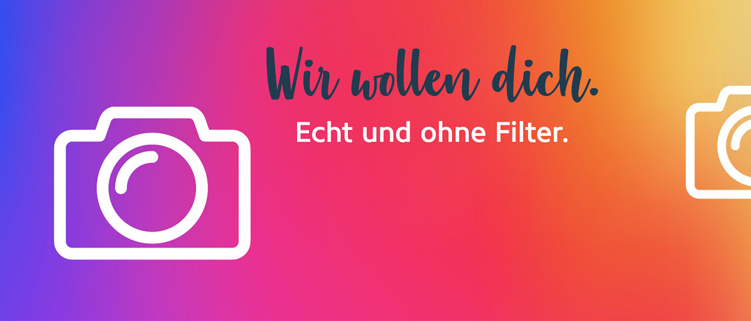 Woche der Ausbildung Bayern "Wir wollen dich" - Slogan mit Kamera-Icon