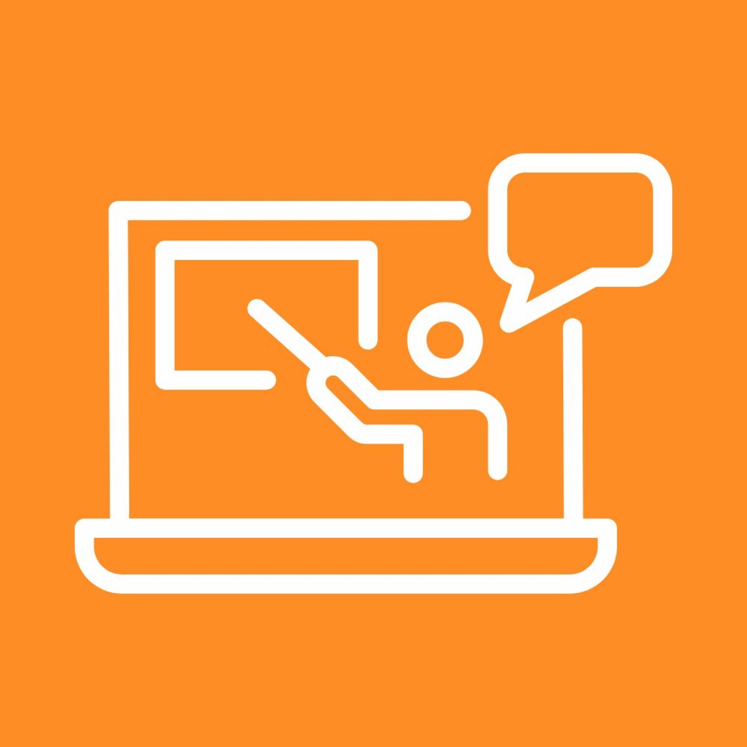 Onlineunterricht-Icon