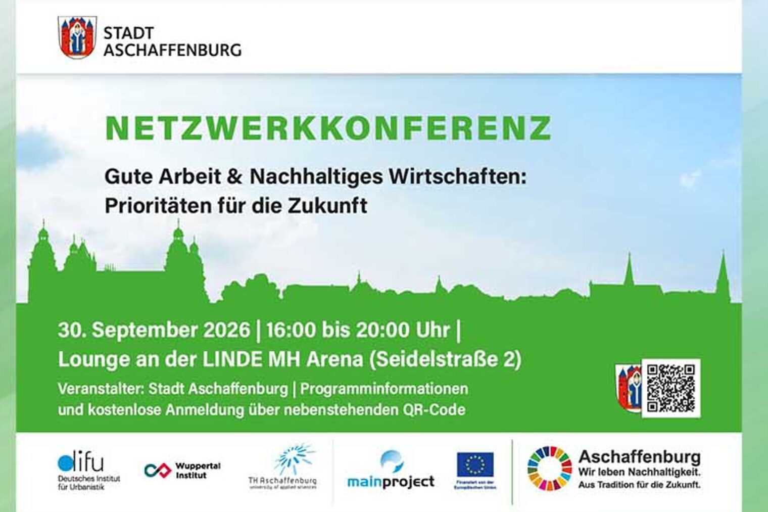 Netzwerkkonferenz Aschaffenburg Veranstaltungsflyer