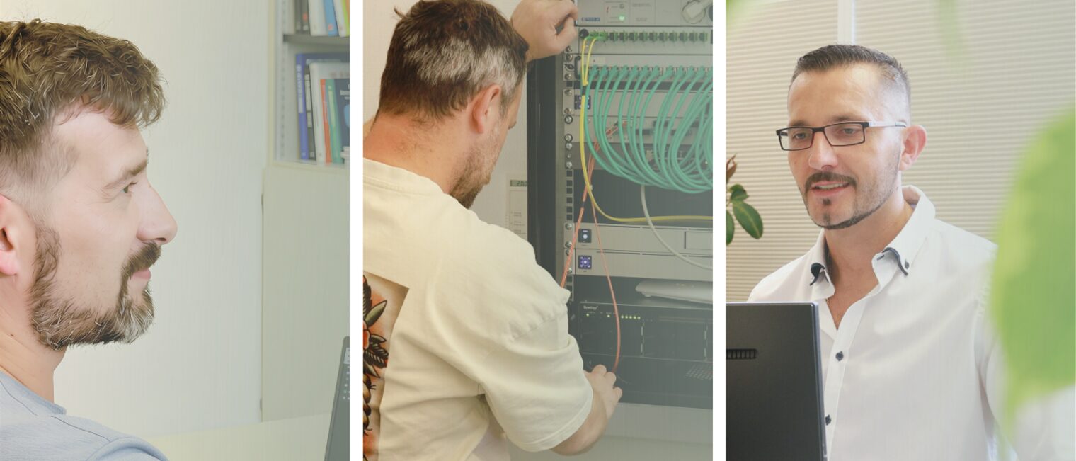 Bilder von Personen die am Computer und oder Netzwerk arbeiten