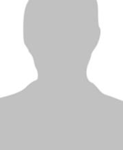 Silhouette eines Mannes, grau